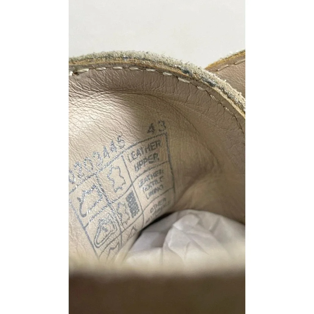 BOSS Orange Taupe Suede Leather Chukka Ankle Boots Lace up Men's‎ 43 EU/10 US